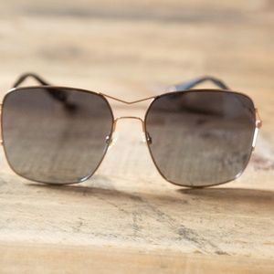 Givenchy 7004 Square Sunglasses Gold